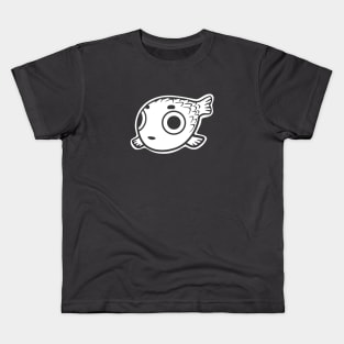 Stylized minimalist design of a cute Puffer fish. Kids T-Shirt